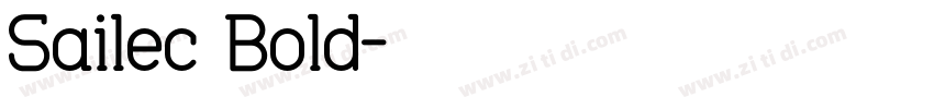 Sailec Bold字体转换